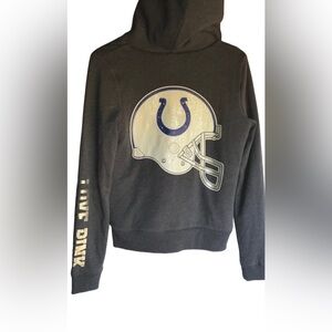 PINK BY VS NFL INDIANAPOLIS COLTS FUR LINED ZIP UP HOODIE SZ XS